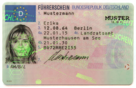 GERMAN DRIVER’S LICENSE