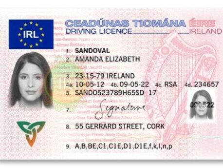 IRISH DRIVER’S LICENSE