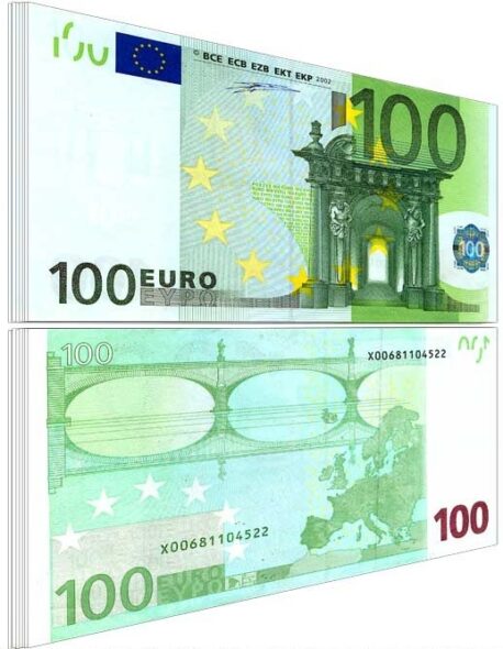 Euro €100 Bills