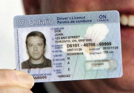 Canadian drivers license